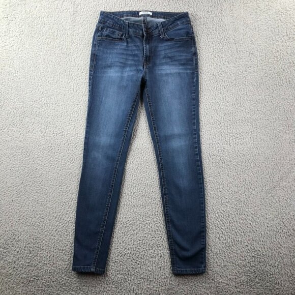 KENSIE Womens Size 4/27 Mid Rise Medium Wash Stretch Denim Skinny Ankle Jeans - Picture 1 of 15